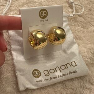 NEW - Gorjana Shawn Chunky Gold Hoops